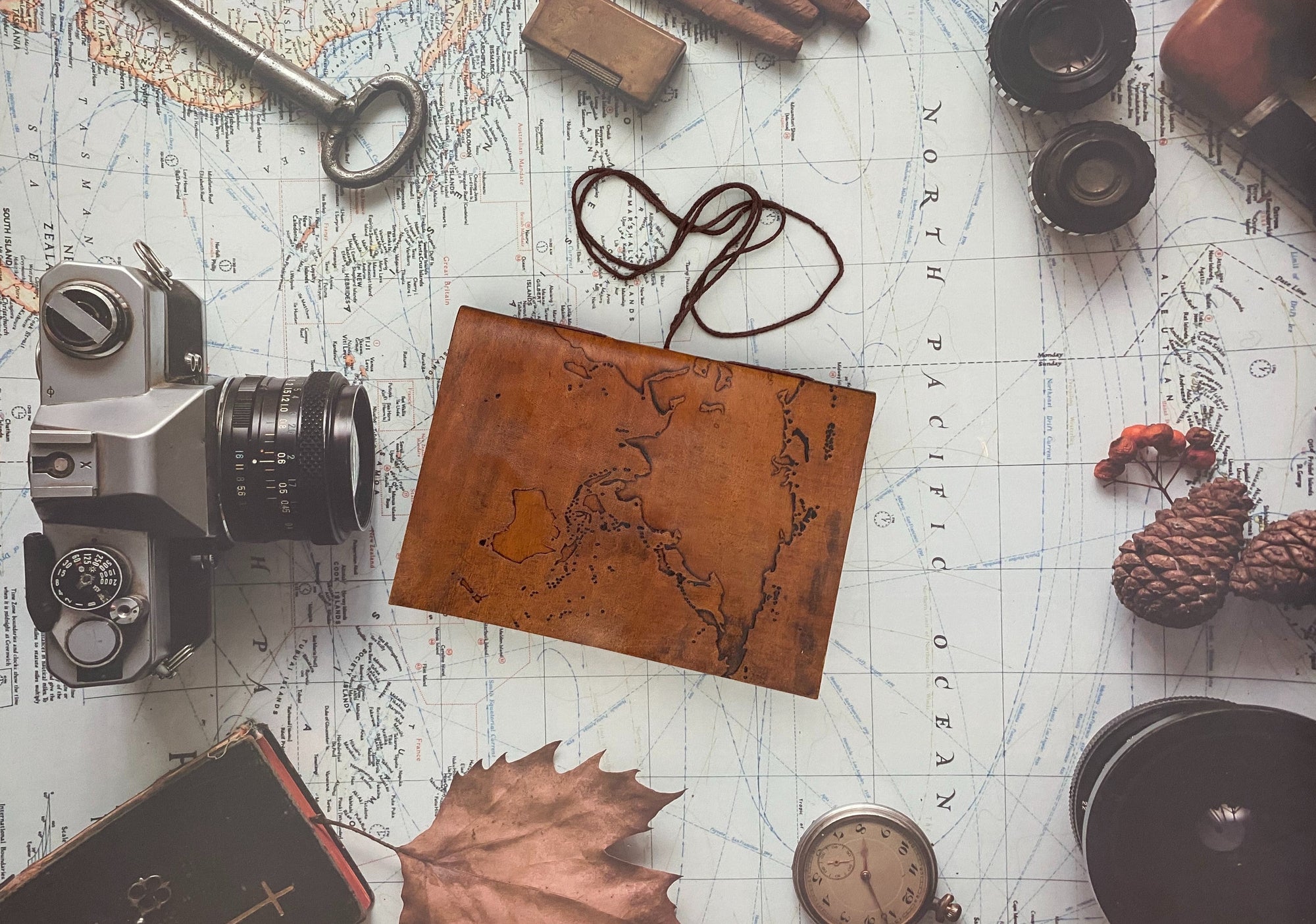 Journal filled with travel itineraries, packing lists, and destination ideas — showing how journaling helps organize and enhance the perfect vacation experience.