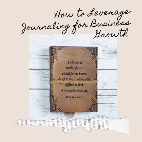 Business goals, strategies, and reflections — illustrating how journaling can support clarity, planning, and intentional growth in business.