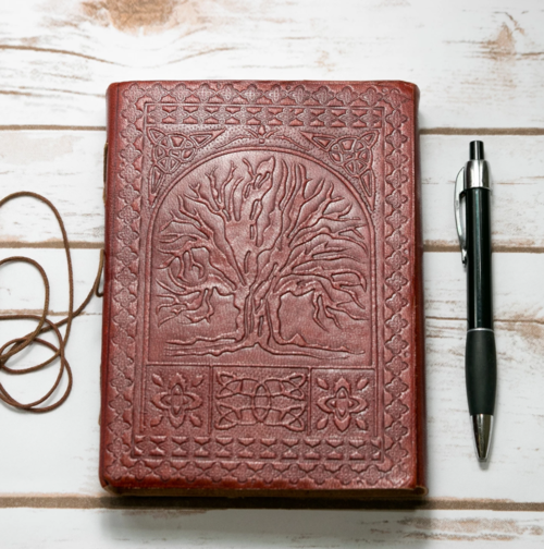 Autumn-themed journal pages decorated with trees, warm colors, and seasonal prompts — showcasing creative and cozy journaling spreads perfect for the fall season.