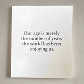 Age Is Merely The Number