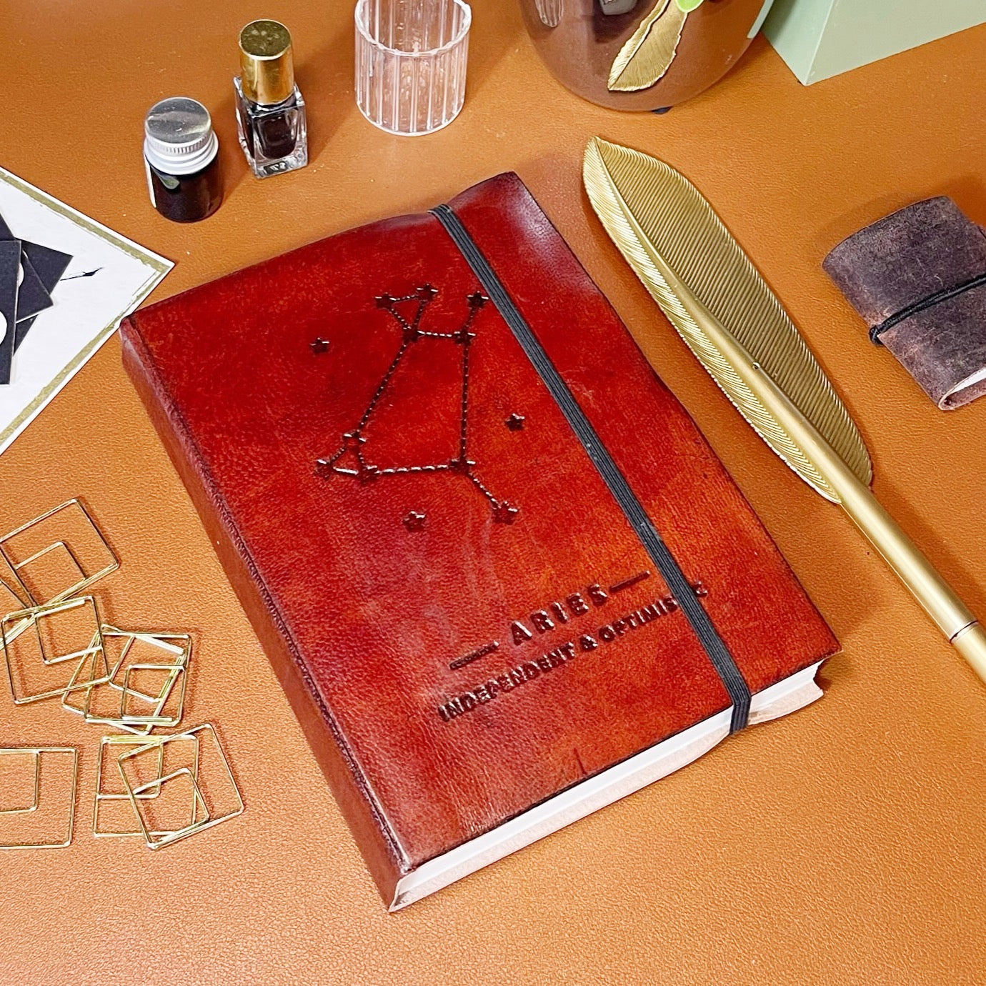 Astrology Zodiac Handmade Leather Journal