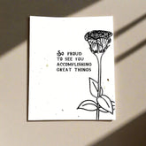 Accomplishing Great Things - Plantable Card