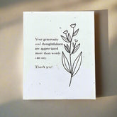 Generosity And Thoughtfulness