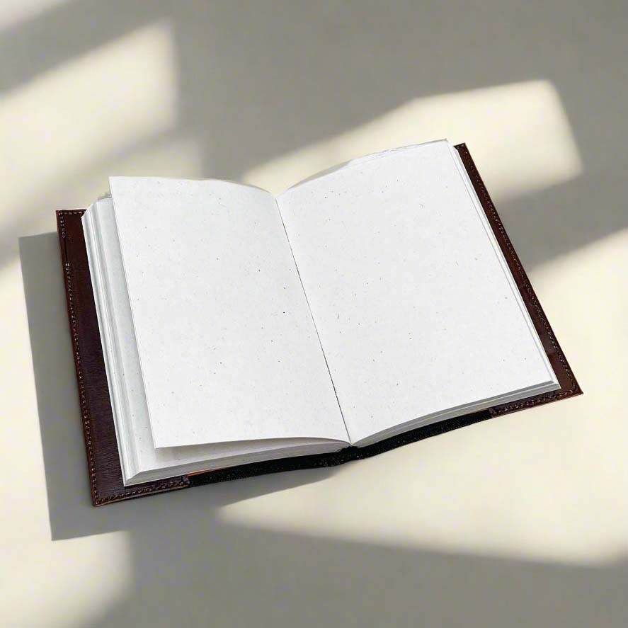 Soothi leather journal with “Trust the Wait. Embrace the Uncertainty.” engraving – a mindful, inspirational notebook for journaling, reflection, and personal growth