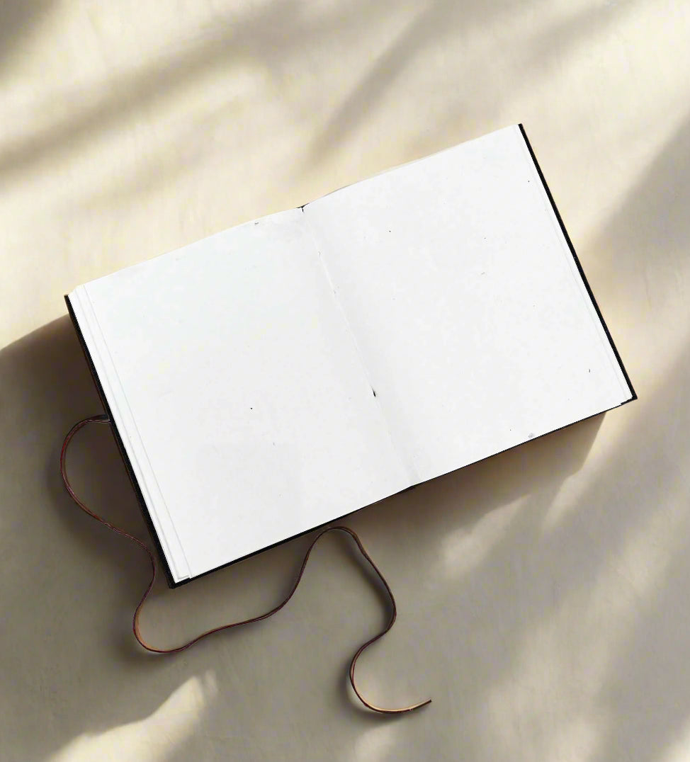 Leather journal embossed with European architecture – handcrafted notebook featuring charming cityscape details, perfect for travel notes, sketching, and journaling