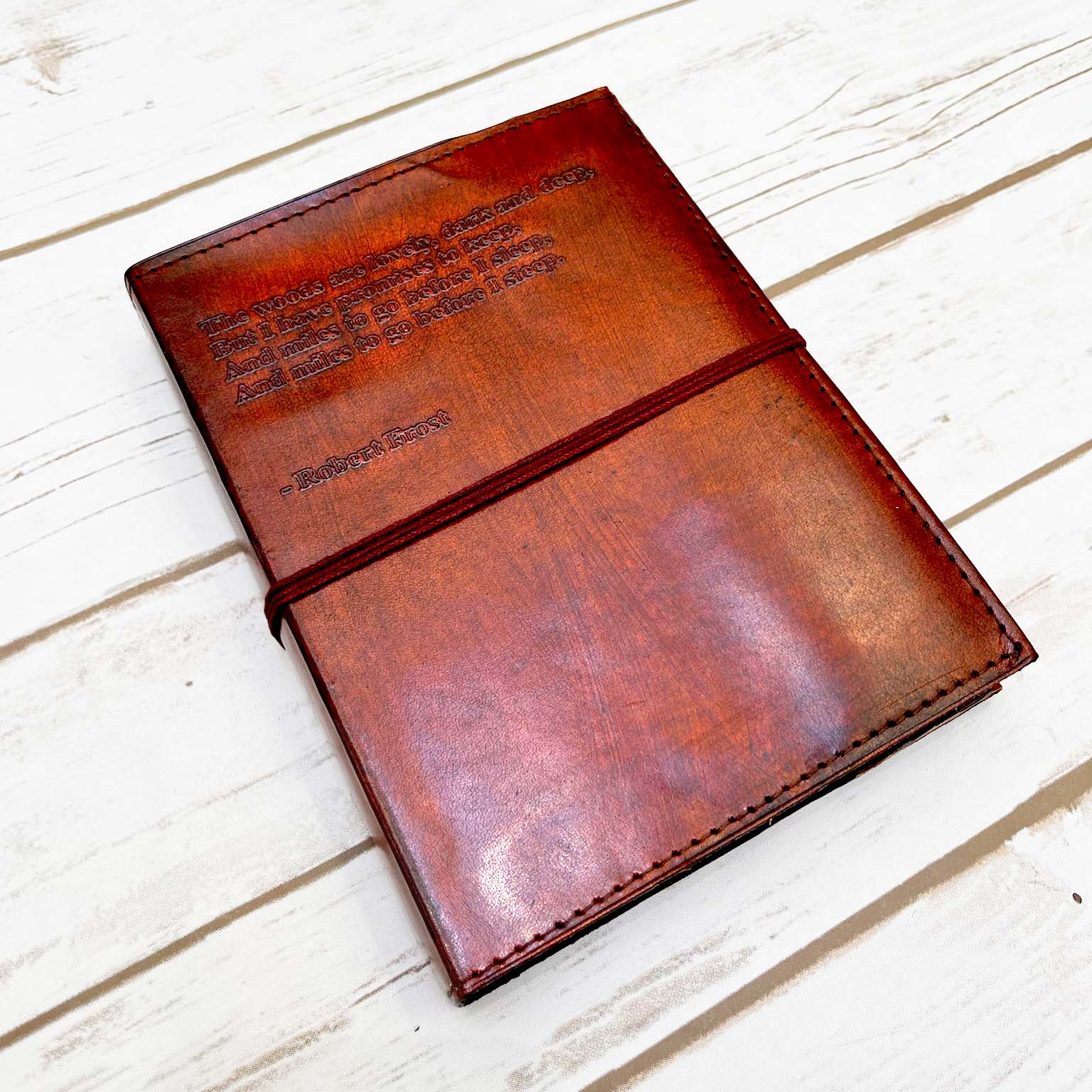 Leather 2024 Journal, refillable