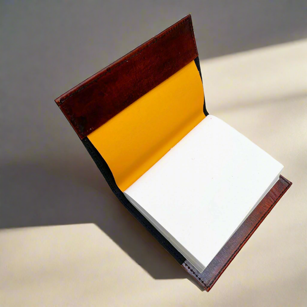 Soothi leather journal with “Trust the Wait. Embrace the Uncertainty.” engraving – a mindful, inspirational notebook for journaling, reflection, and personal growth