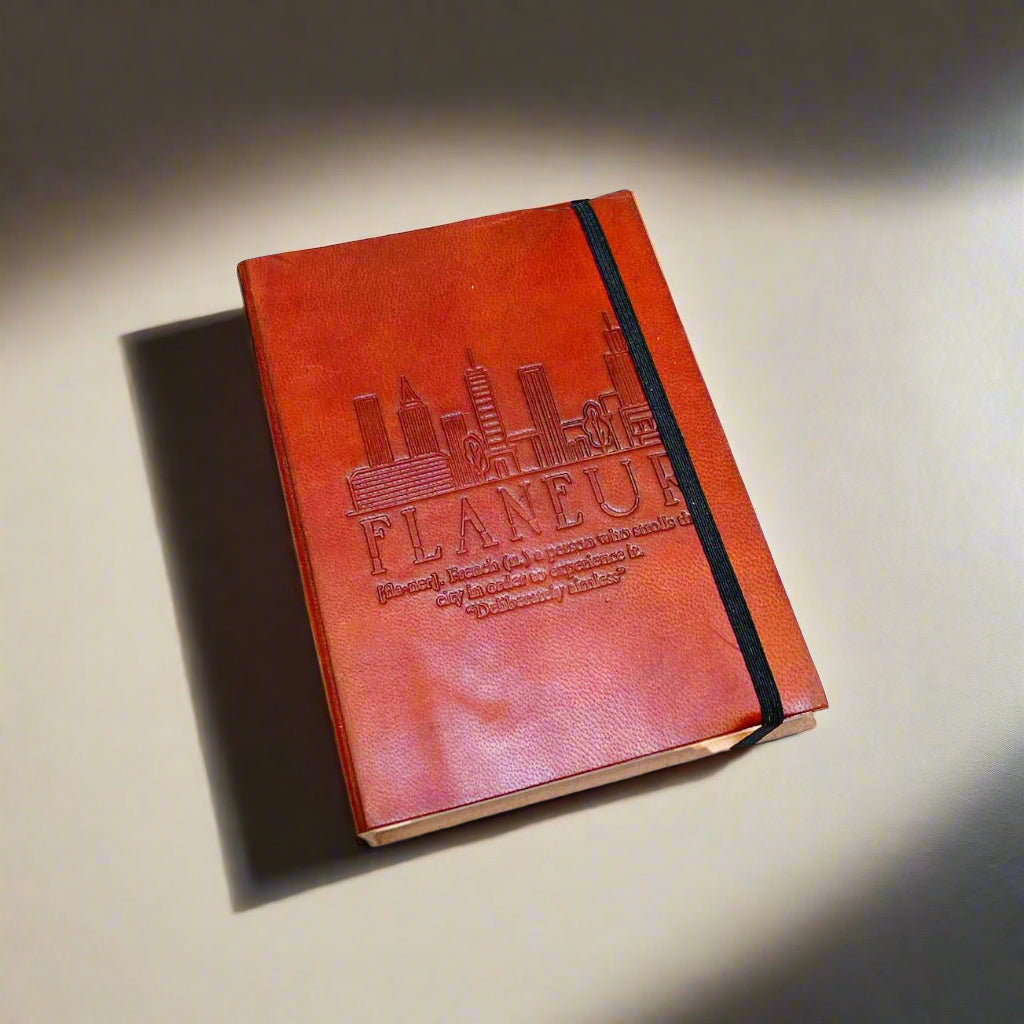 Elastic Band leather journal - Perfect for artists, writers, and creative thinkers, this journal encourages embracing the beautiful complexity of creation.