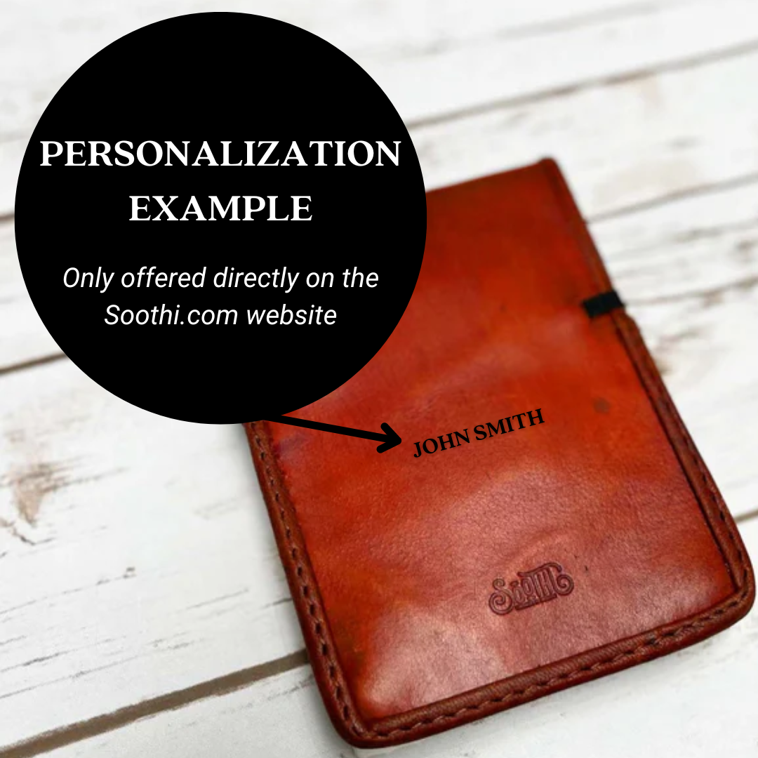 Handcrafted notepads in refillable leather – perfect for jotting ideas, reminders, or affirmations