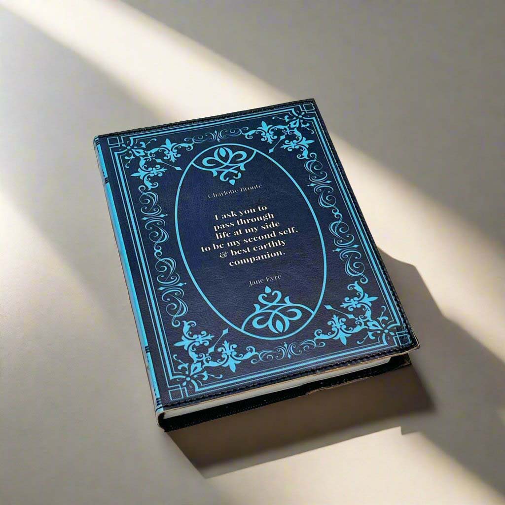 Jane Eyre engraved leather notebook – perfect gift for book lovers, writers, and fans of Charlotte Brontë