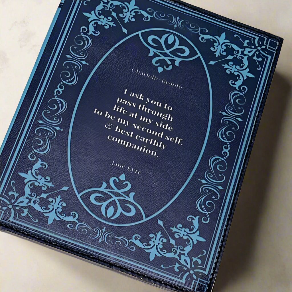 Jane Eyre engraved leather notebook – perfect gift for book lovers, writers, and fans of Charlotte Brontë