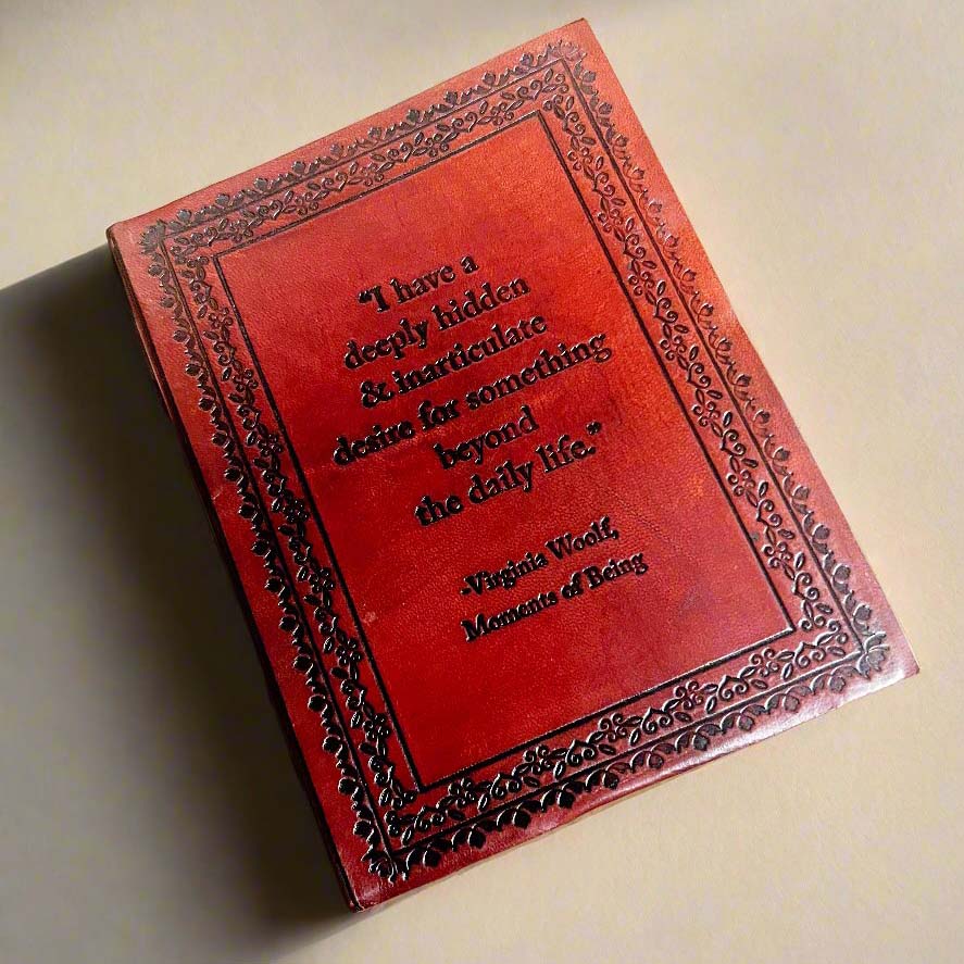 Elegant journal with embossed floral border - a touch of classic sophistication to its design great for nature journaling and illustration