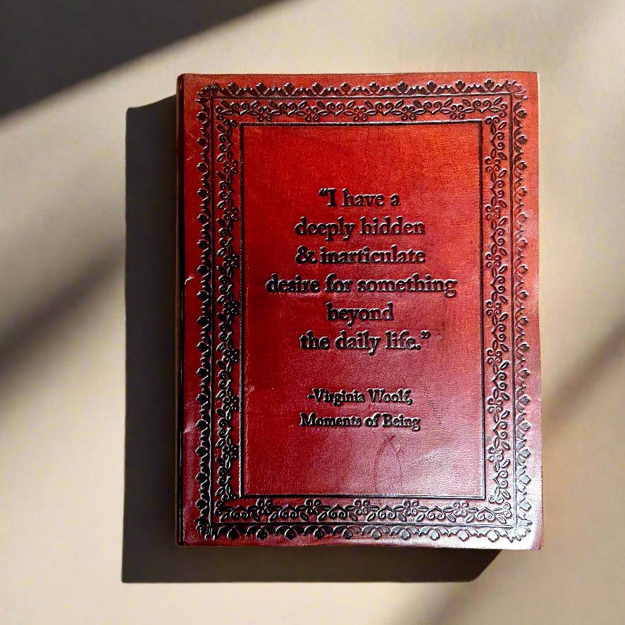 Elegant journal with embossed floral border - a touch of classic sophistication to its design great for nature journaling and illustration