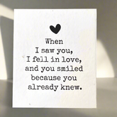 You Smiled - Plantable Card