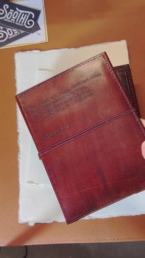 Robert Frost Refillable Leather Journal