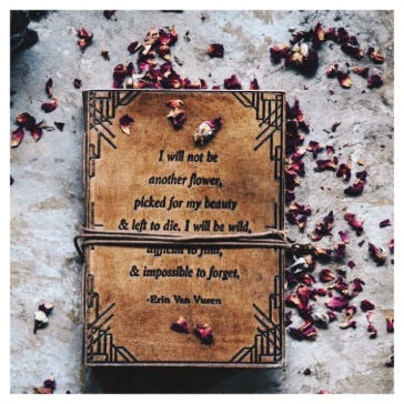 Erin Van Vuren in a creative setting — capturing a meaningful conversation about poetry, self-expression, and the healing power of words.