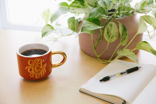 Journal filled with personal goals, reflections, and growth milestones — showcasing how journaling supports self-improvement, clarity, and intentional personal development.