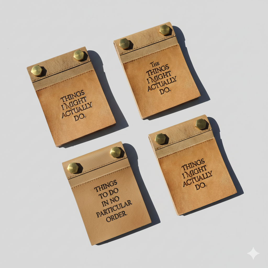 Eco-Friendly Refillable Leather Notepads