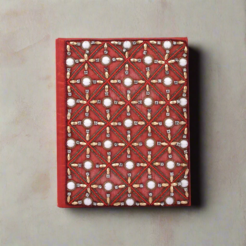 PRE ORDER - Exquisite Zari Hand-Embroidered Journal - A Royal Artistry 5x7 Keepsake
