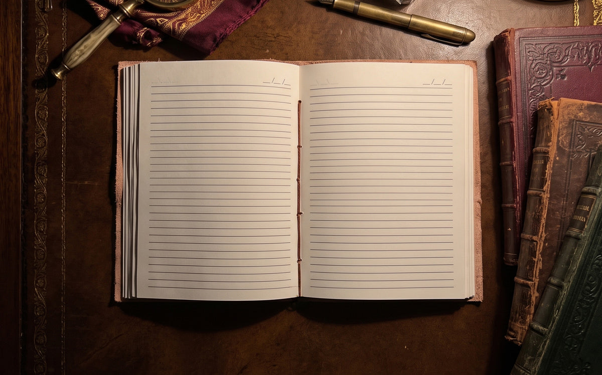 I Went to the Woods to Live Deliberately Quote Leather Journal