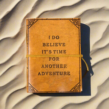 Another Adventure Quote Leather Journal