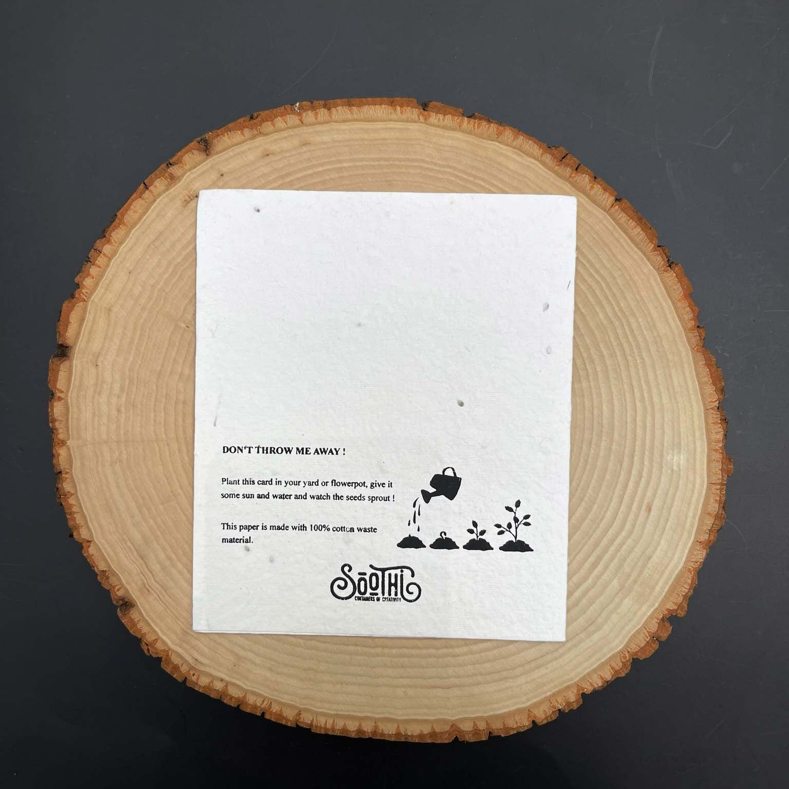 You Smiled - Plantable Card