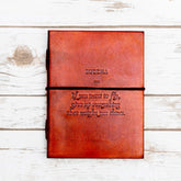Buddha If You Want To Fly Quote Leather Journal - 8x6 Size