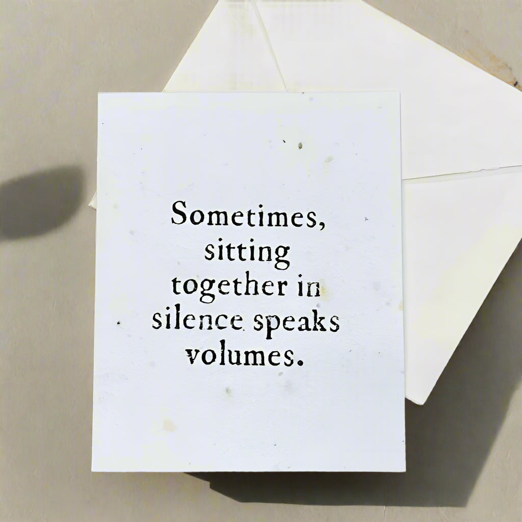 Sitting in Silence - Plantable Card