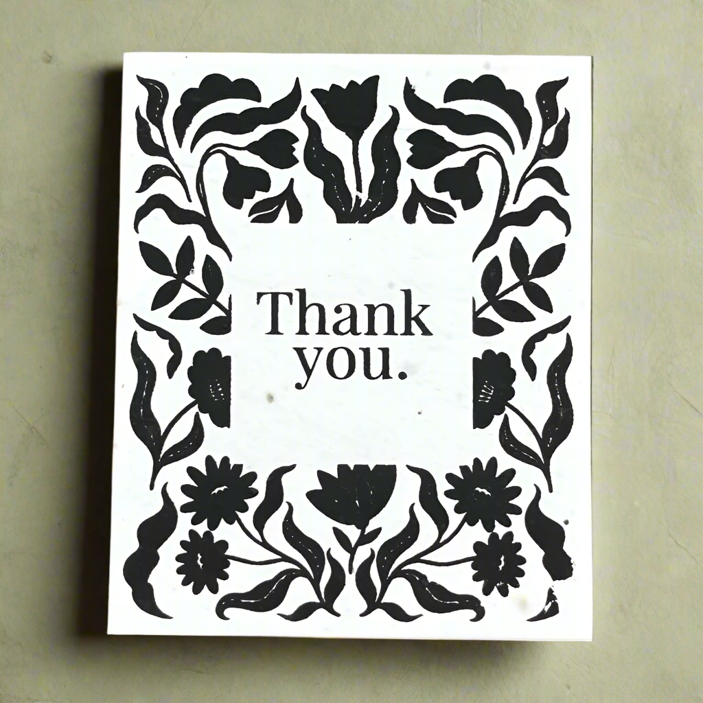 Thank You, Flowers Pattern