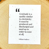 Thank You Card - William Faulkner, Plantable Card