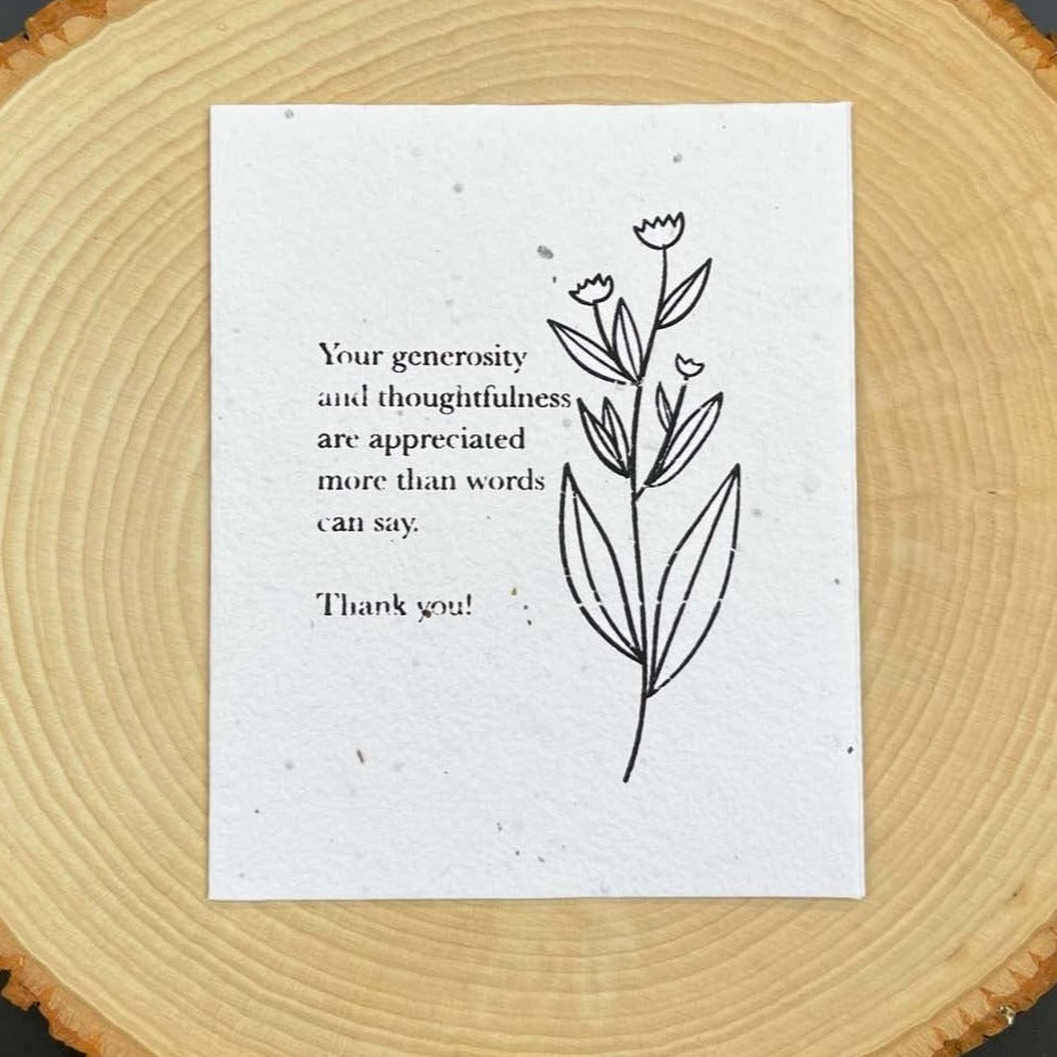 Generosity And Thoughtfulness