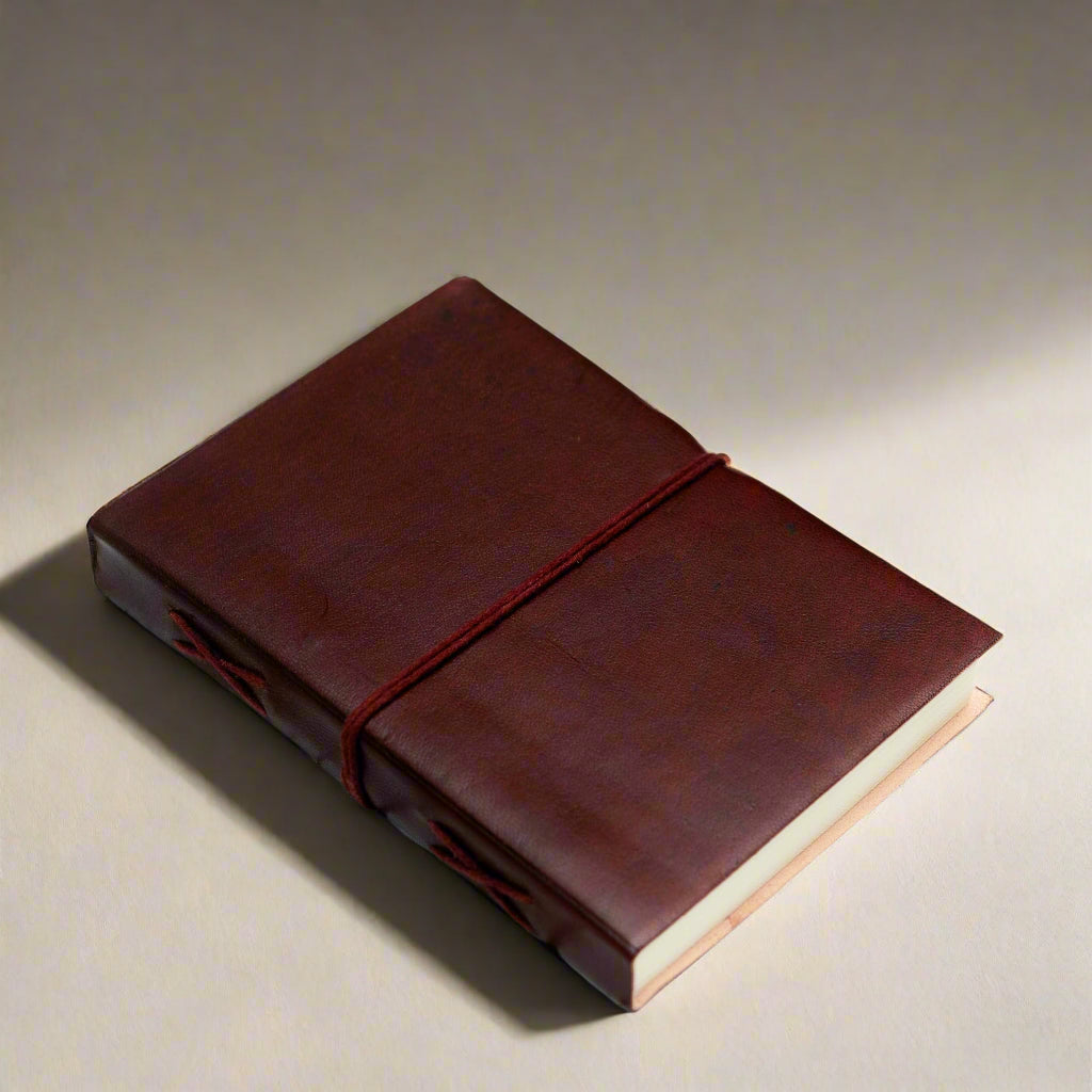 Custom engraved leather notebook – create your own cover design for a unique, handcrafted journal