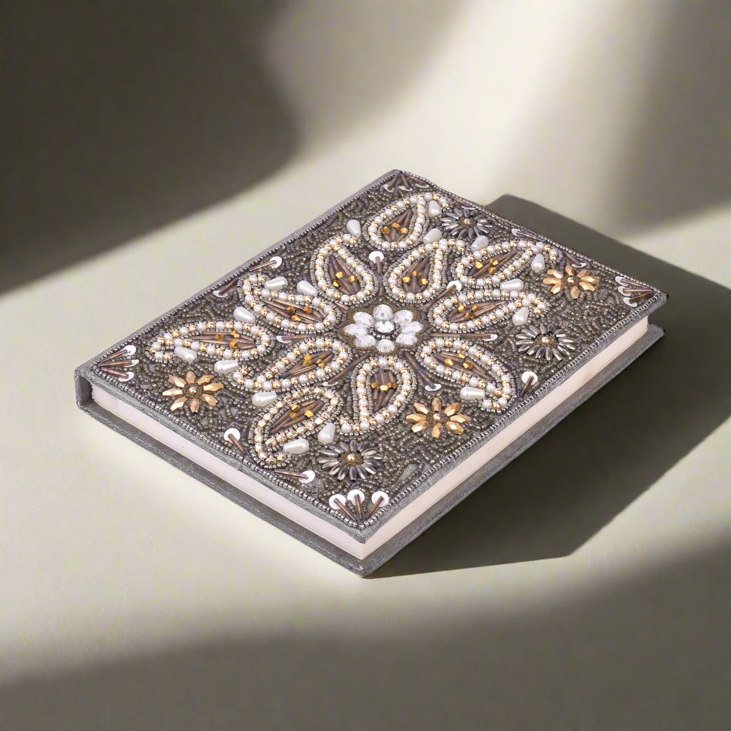 PRE ORDER - Exquisite Zari Hand-Embroidered Journal - A Royal Artistry 5x7 Keepsake
