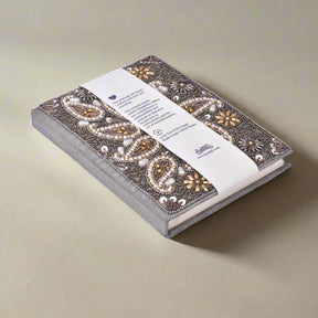 PRE ORDER - Exquisite Zari Hand-Embroidered Journal - A Royal Artistry 5x7 Keepsake