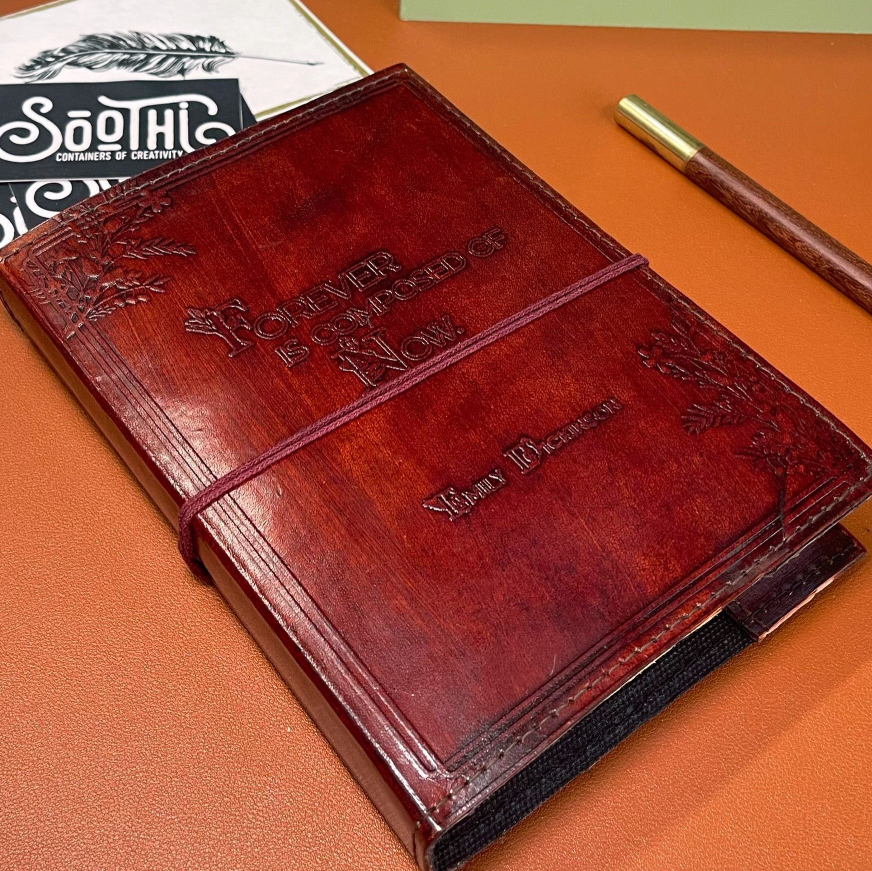 Emily Dickinson Refillable Leather Journal