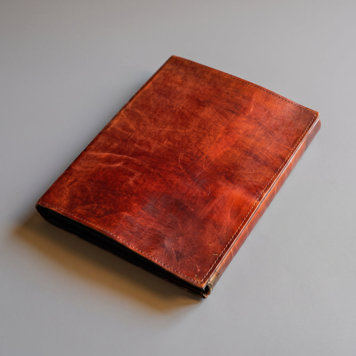 Flower Chart Leather Journal with string tie