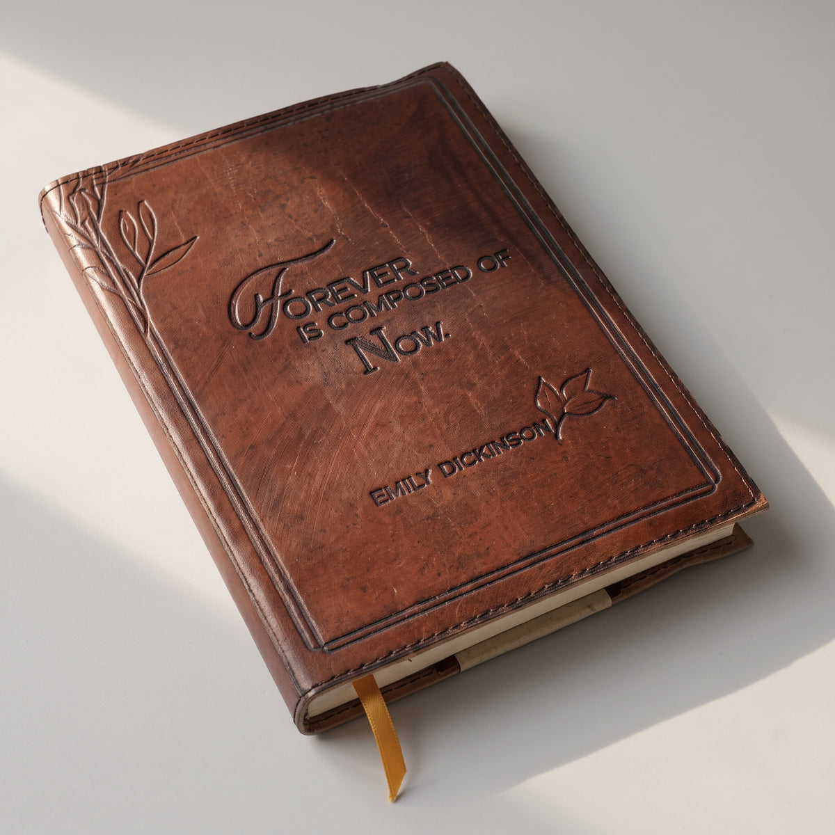Forever Is Composed of Now Refillable Leather Journal