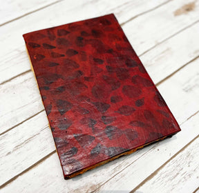 "Heritage Hues" Upcycled Leather Handmade Journal with Recycled Paper