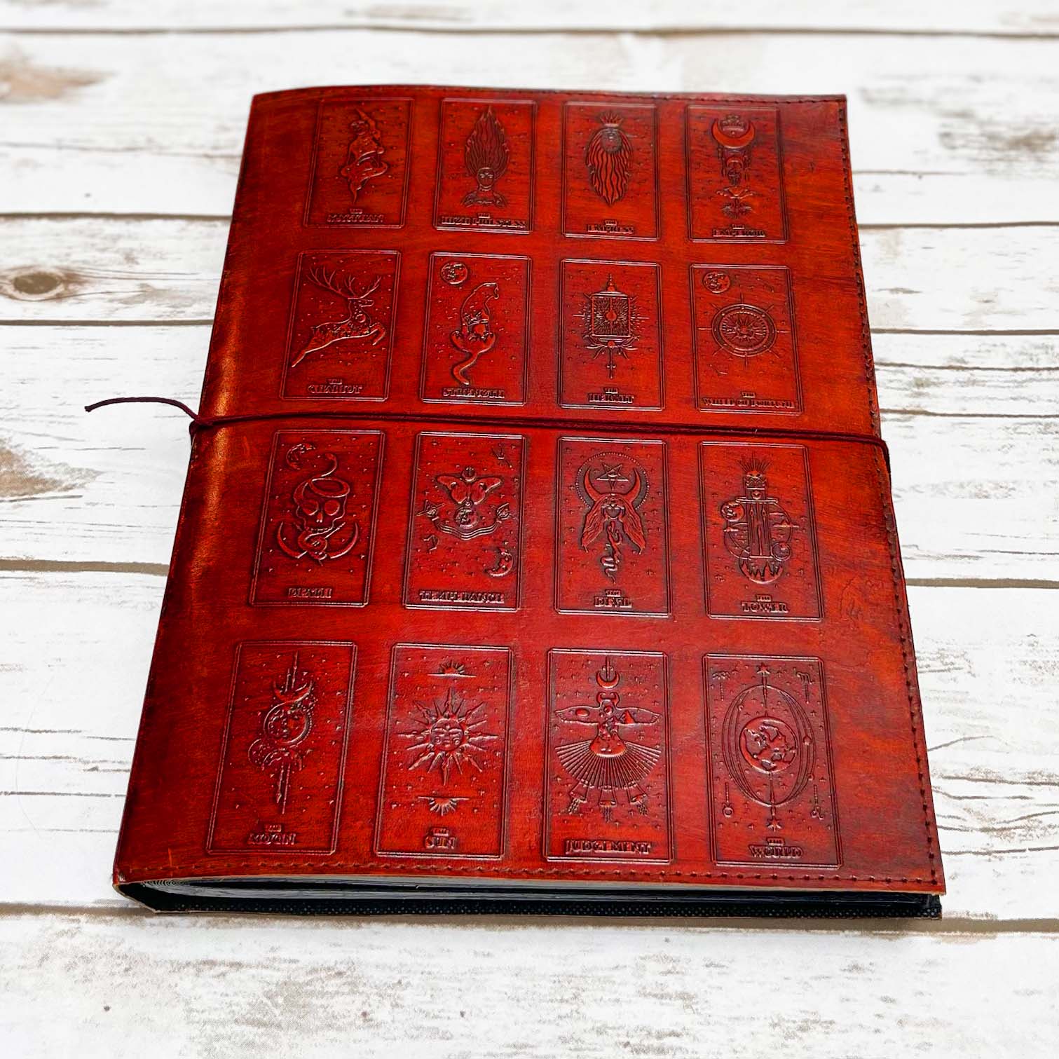 Mystic Tarot: 10x13 Leather Journal