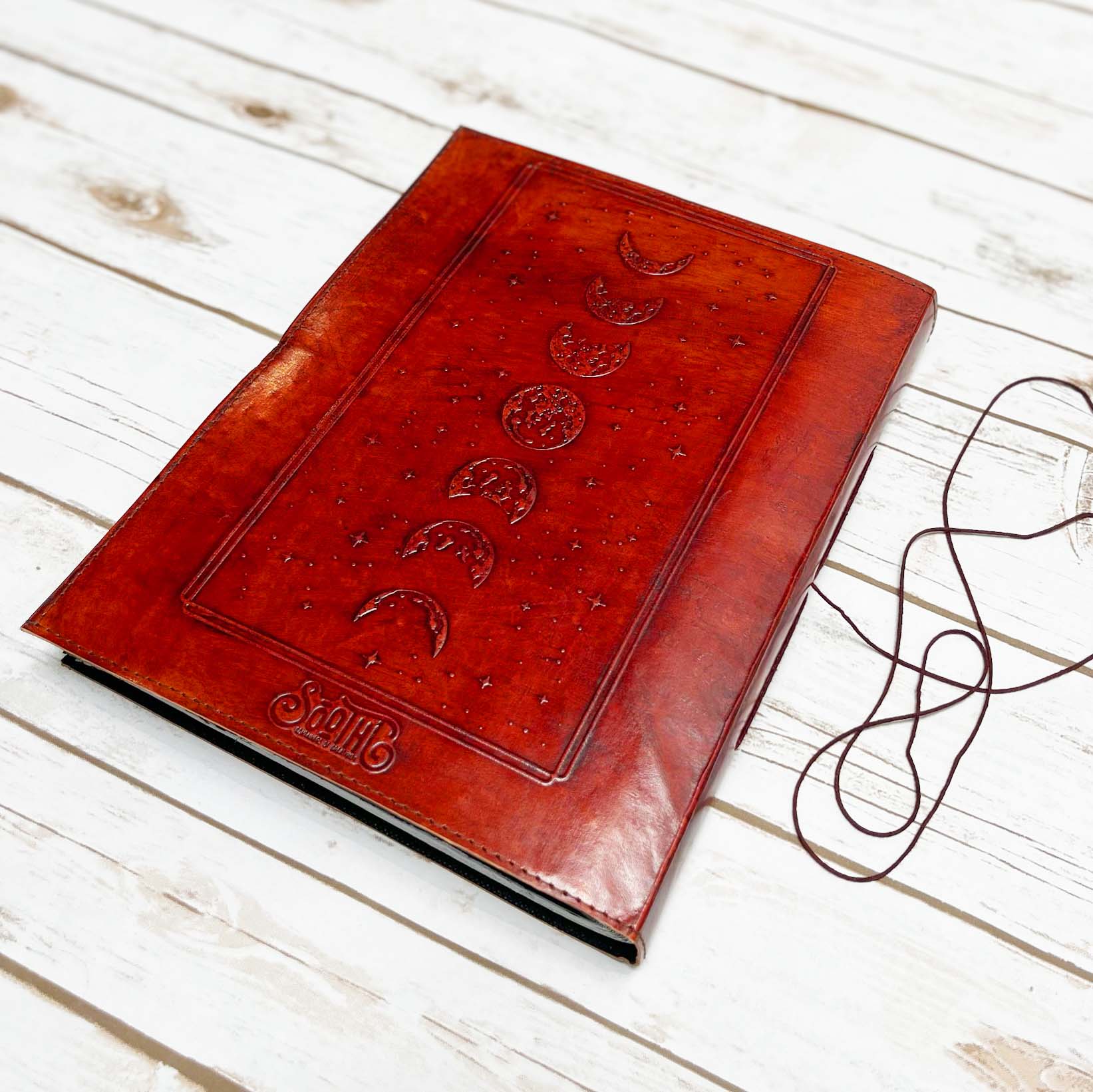 Mystic Tarot: 10x13 Leather Journal