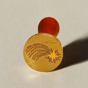 Shooting Star Wax Seal Stamp - Celestial Comet Design for Enchanting Seals