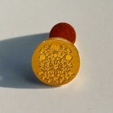 Elegant Floral Wax Seal Stamp - Botanical Design for Invitations & Crafts