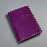 "Not All Who Wander Are Lost" Genuine Leather Passport Cover