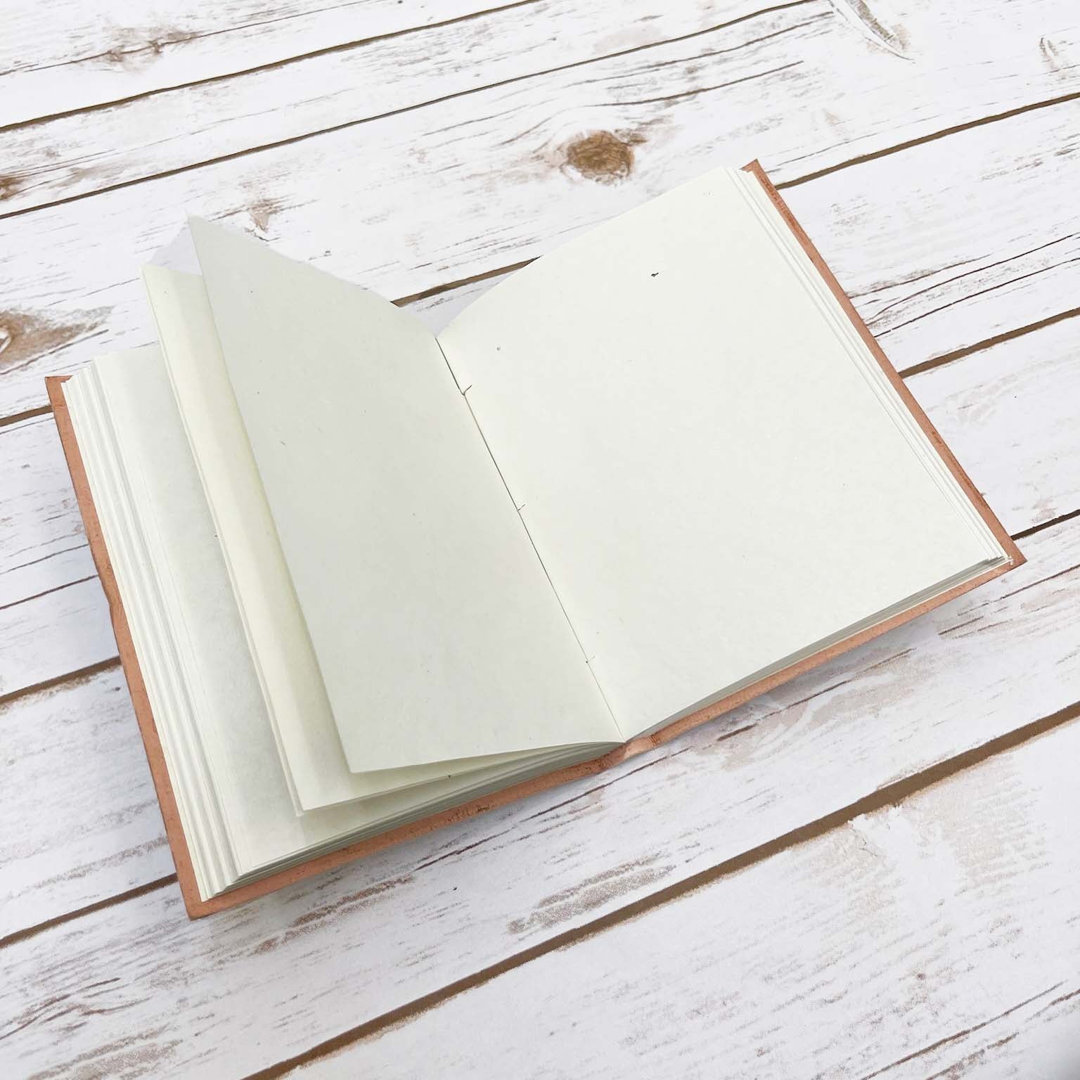 Eco-friendly leather journal with Helen Keller's Quote "A Daring Adventure" – handcrafted notebook for travel stories