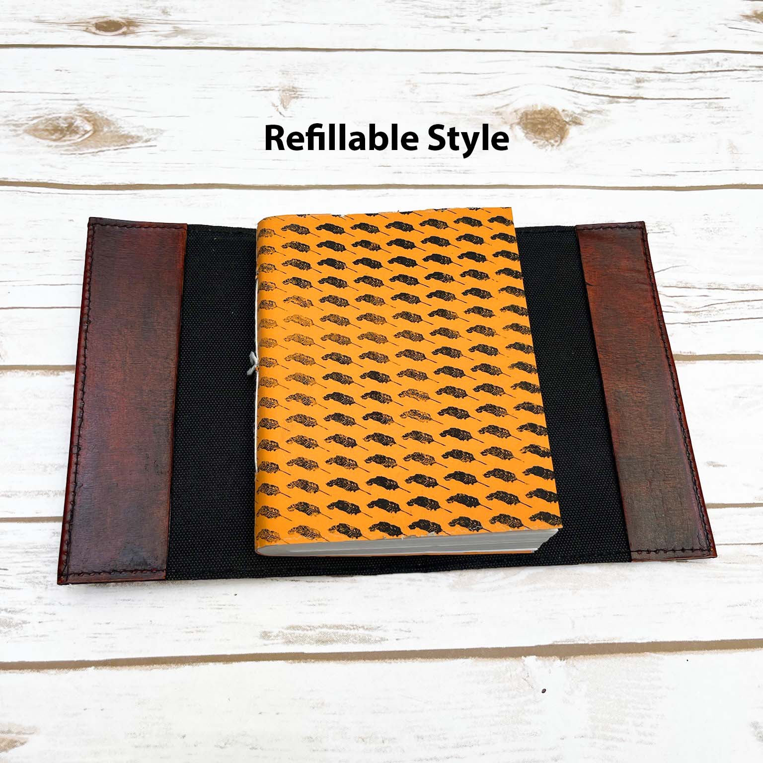 Soothi leather journal with “Trust the Wait. Embrace the Uncertainty.” engraving – a mindful, inspirational notebook for journaling, reflection, and personal growth