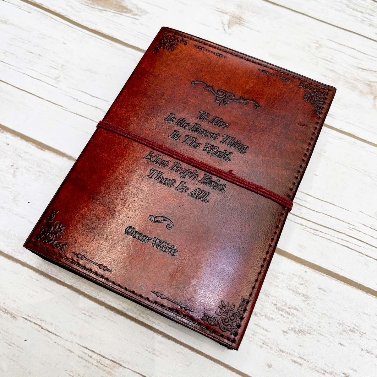 Oscar Wilde Refillable Leather Journal