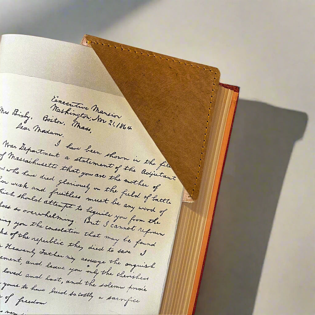 Square Leather Bookmarks