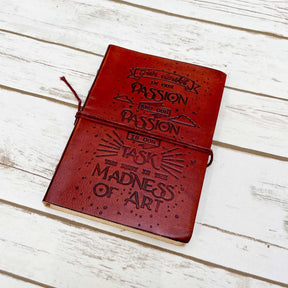 Our Doubt Is Our Passion Quote Leather Journal - 5x7 Lined