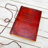 Instinct Is A Marvelous Thing Agatha Christie Quote Leather Journal - 7x5