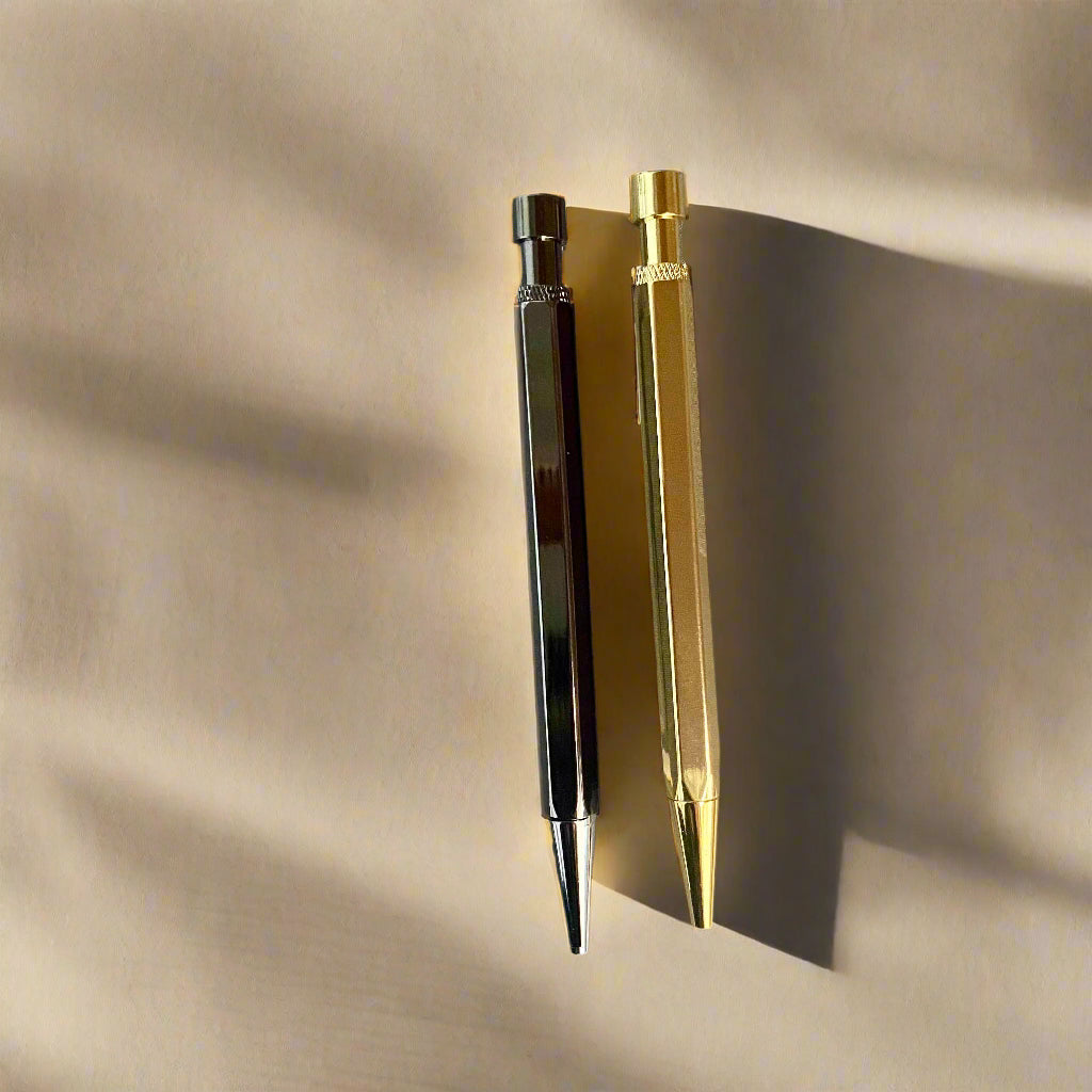 Retractable Solid Brass Pen - Elegant Design